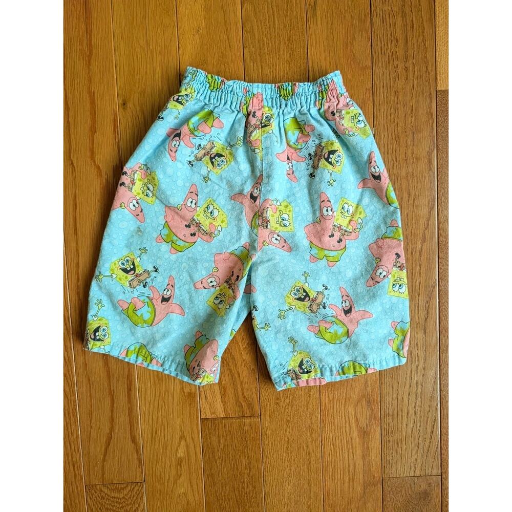 Vintage 2000s Nickelodeon SpongeBob SquarePants Boys Cotton Playshorts Viacom